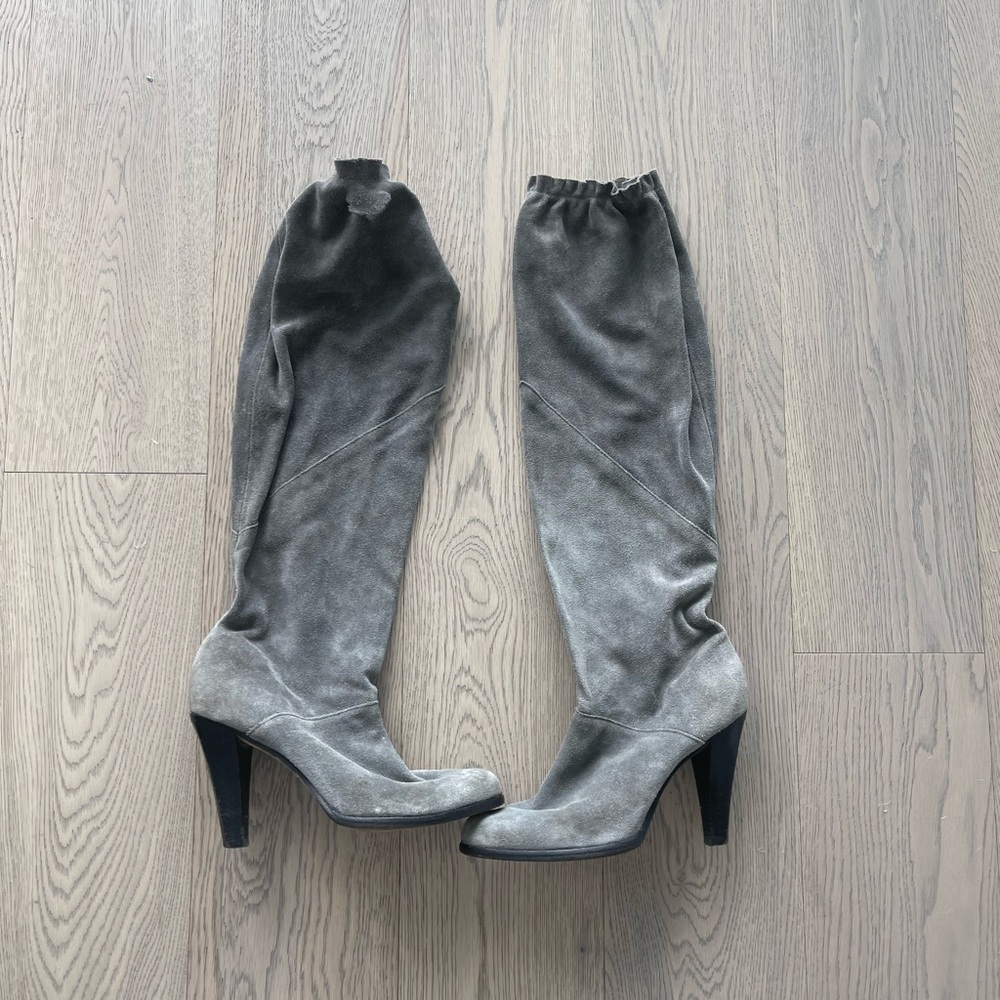 Michael kors grey knee high boots